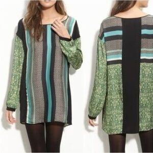 Clover Canyon Abstract Print Shift Dress - Size Medium